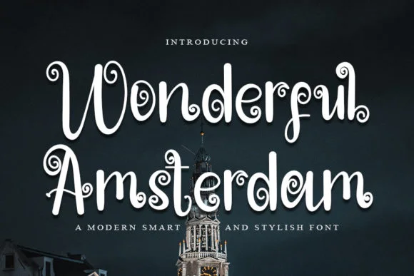 Wonderful Amsterdam Font by ONE DESIGN — Script Handwritten Font