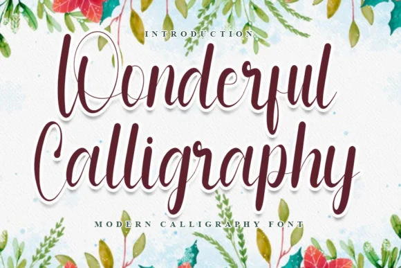 Wonderful Calligraphy Font by FreshTypeINK — Script Handwritten Font