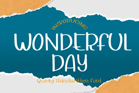 Wonderful Day Font by boogaletter — Script Handwritten Font
