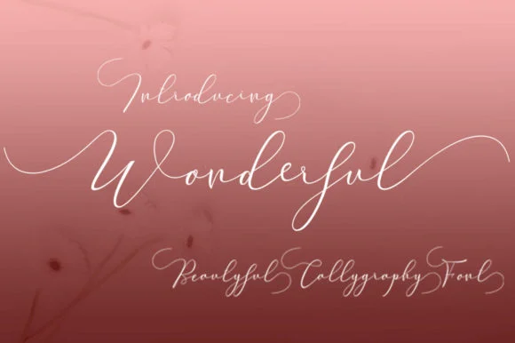 Wonderful Font by AzzamStudio by AzzamStudio — Script Handwritten Font