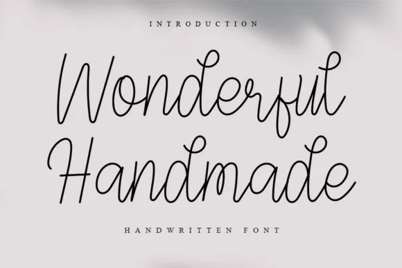 Wonderful Handmade Font by ONE DESIGN — Script Handwritten Font