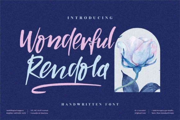 Wonderful Rendola Font by Perspectype — Script Handwritten Font
