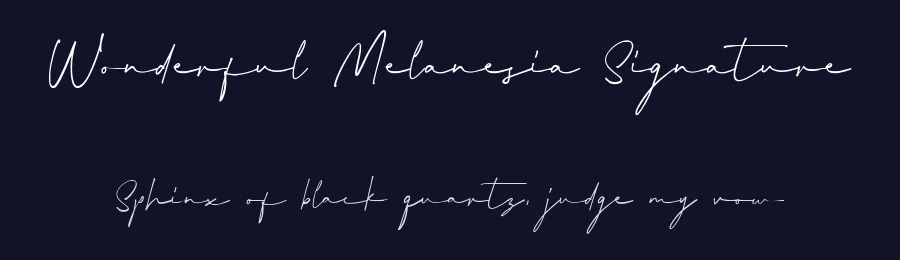 Wonderful Melanesia Signature by Arterfak Project — Script Handwritten Font — thumbnail 2
