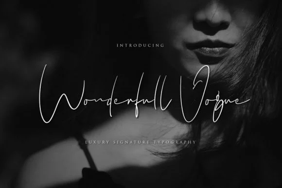 Wonderfull Vogue Font by Aqeel_Art — Script Handwritten Font