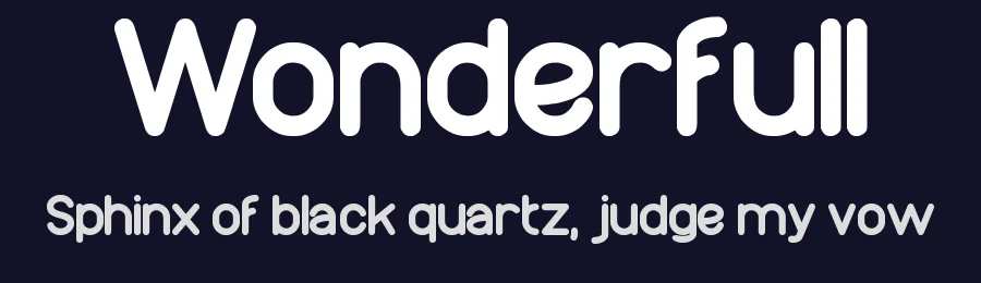 Wonderfull by weknow — Sans Serif Font — thumbnail 2
