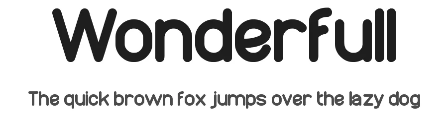 Wonderfull by weknow — Sans Serif Font