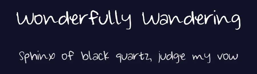 Wonderfully Wandering by Elise Harper — Script Handwritten Font — thumbnail 2