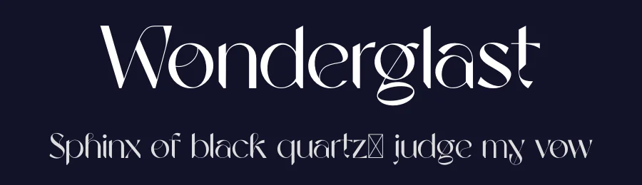 Wonderglast by Ikiiko Type — Decorative Font — thumbnail 2