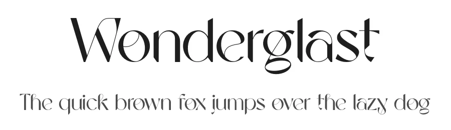 Wonderglast by Ikiiko Type β Decorative Font