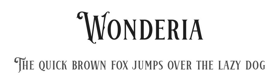 Wonderia by 7NTypes — Decorative Font