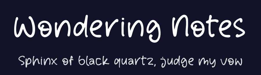 Wondering Notes by Perspectype Studio - Letterena.com — Script Handwritten Font — thumbnail 2