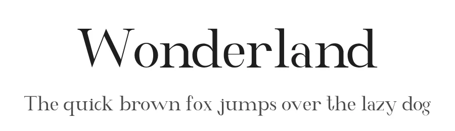 Wonderland by jully1780 β Serif Font