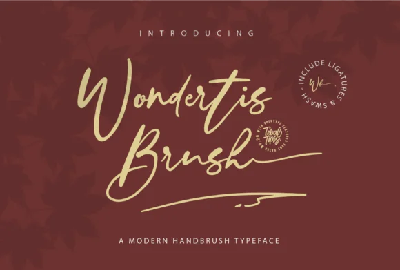 Wondertis Brush Font by Tebaltipis.std — Script Handwritten Font
