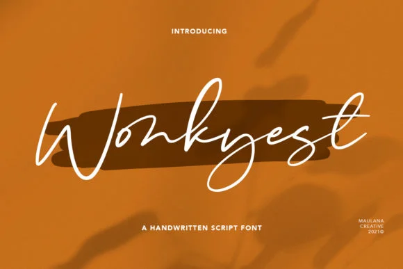Wonkyest Font by Maulana Creative — Script Handwritten Font