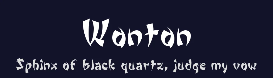 Wonton by Da Font Mafia — Decorative Font — thumbnail 2