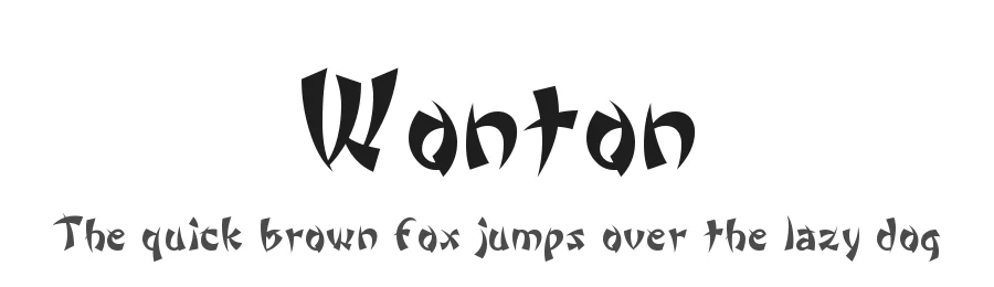 Wonton by Da Font Mafia — Decorative Font
