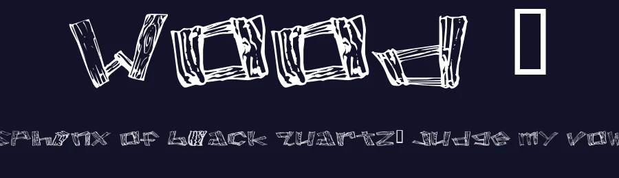 Wood 2 — Decorative Font — thumbnail 2