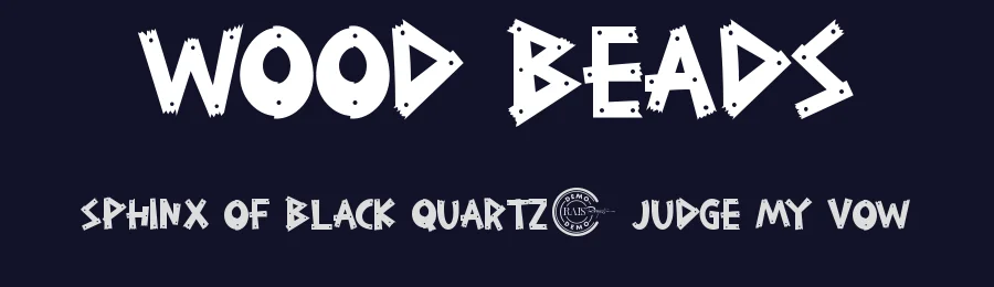 Wood Beads by RaisProject — Decorative Font — thumbnail 2