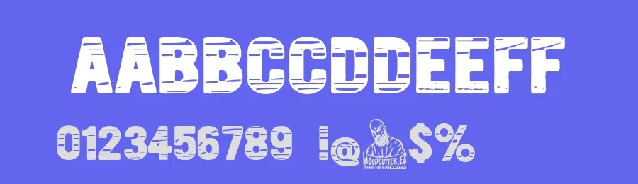 Wood Chaos by Woodcutter — Decorative Font — thumbnail 3