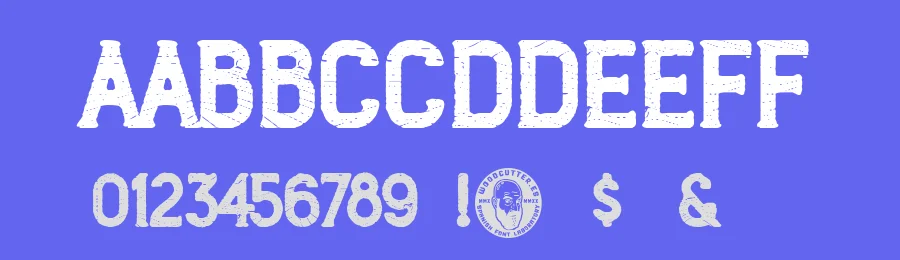 Wood Works 1974 by Woodcutter — Decorative Font — thumbnail 3