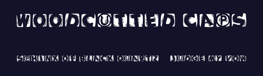 Woodcutted Caps by Manfred Klein — Decorative Font — thumbnail 2