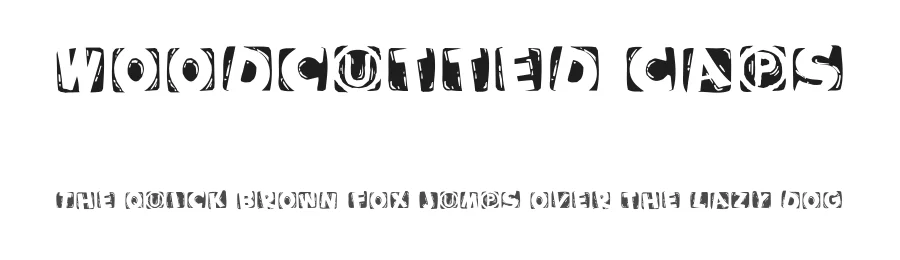 Woodcutted Caps by Manfred Klein — Decorative Font
