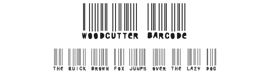 Woodcutter Barcode by Woodcutter — Dingbats Font