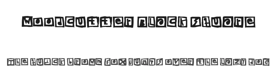 Woodcutter Black Square