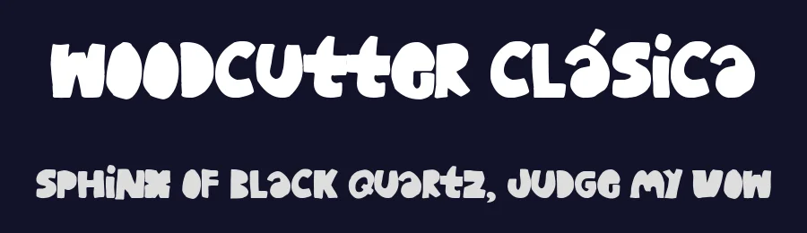 Woodcutter Clásica by Woodcutter — Decorative Font — thumbnail 2
