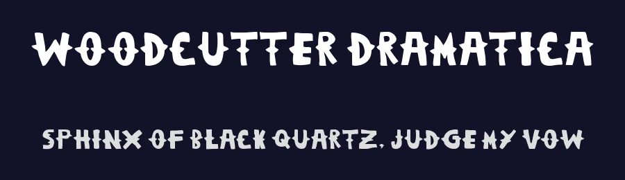 Woodcutter Dramatica by Woodcutter — Decorative Font — thumbnail 2