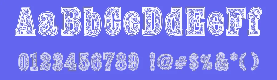Woodcutter Fontana by Woodcutter — Decorative Font — thumbnail 3