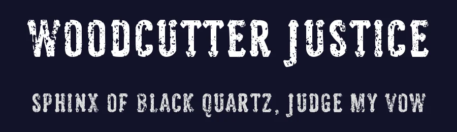 Woodcutter Justice by Woodcutter — Decorative Font — thumbnail 2