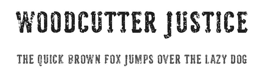 Woodcutter Justice by Woodcutter β Decorative Font