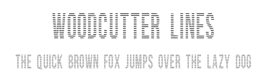 Woodcutter Lines by Woodcutter — Decorative Font