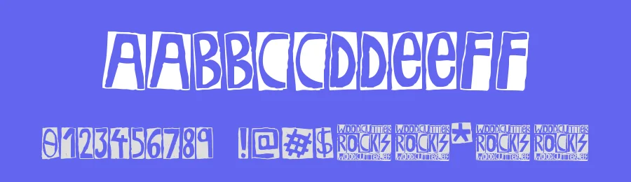 Woodcutter Rocks by Woodcutter — Decorative Font — thumbnail 3