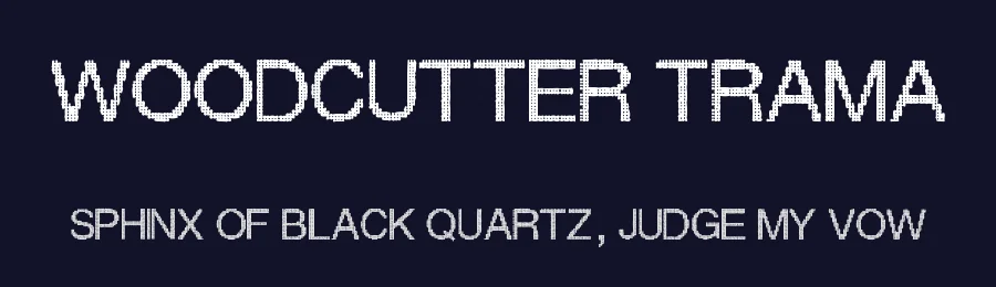 Woodcutter Trama by Woodcutter — Decorative Font — thumbnail 2