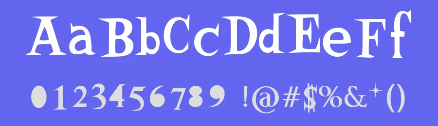 Woodcutter Vintage Cartoon by Woodcutter — Decorative Font — thumbnail 3