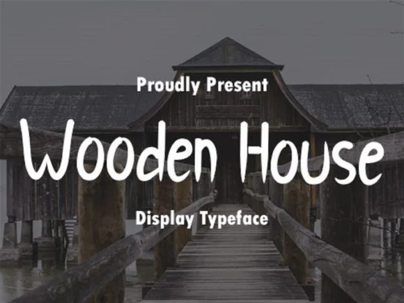 Wooden House Font by scriptstrategy — Script Handwritten Font