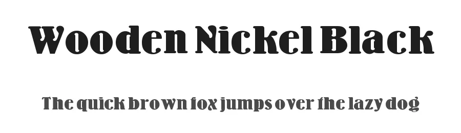 Wooden Nickel Black