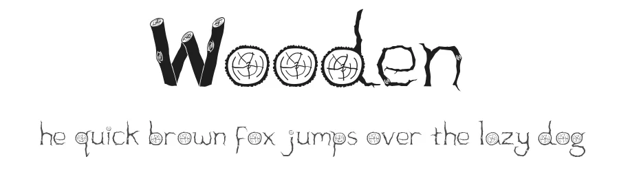 Wooden by Brooke Dobbie — Decorative Font