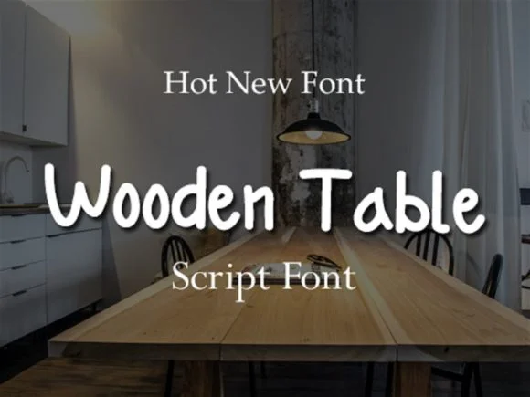 WoodenTable Font by scriptstrategy — Script Handwritten Font