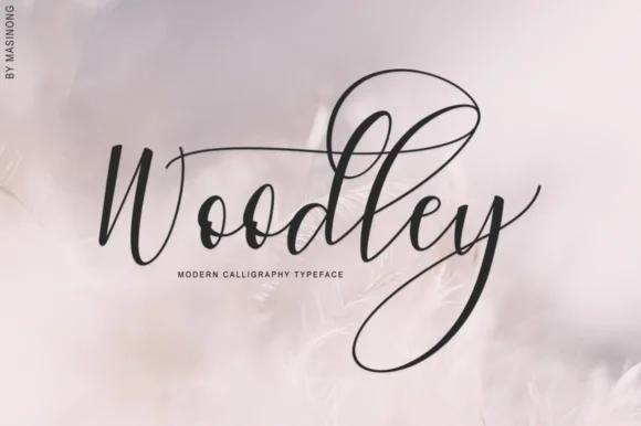 Woodley Font by masinong — Script Handwritten Font