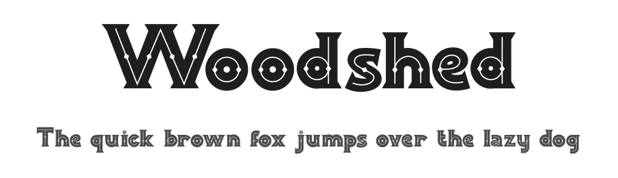 Woodshed by PutraCetol Studio — Decorative Font