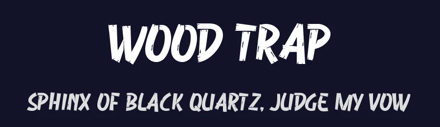 Wood Trap by Colllab Studio — Decorative Font — thumbnail 2