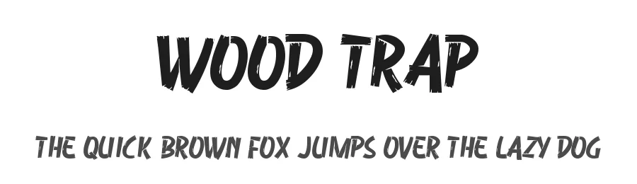Wood Trap by Colllab Studio — Decorative Font