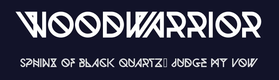 Woodwarrior by Anton Bohlin — Decorative Font — thumbnail 2
