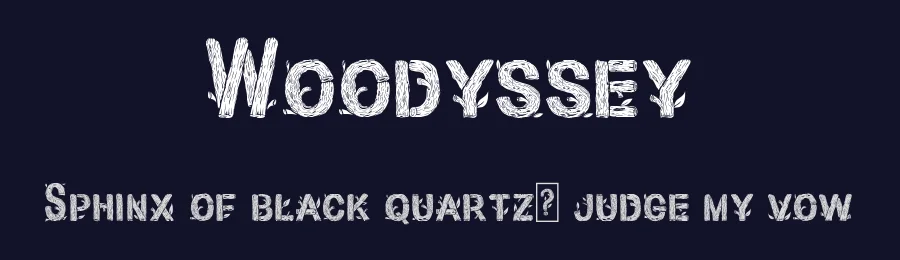 Woodyssey by Ahmad Zulfikar Ali — Decorative Font — thumbnail 2