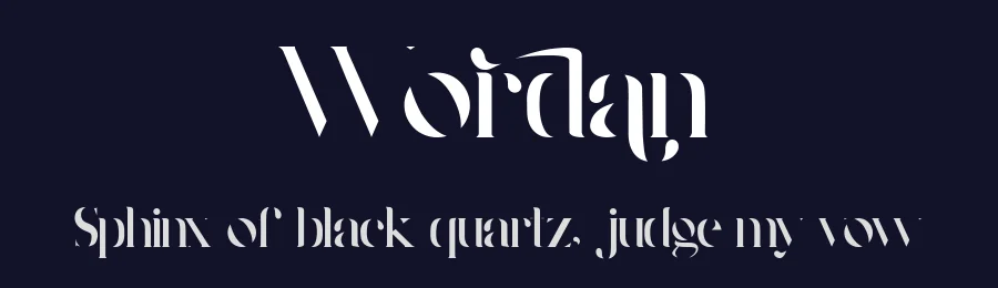 Wordan by Muksal Creative — Sans Serif Font — thumbnail 2