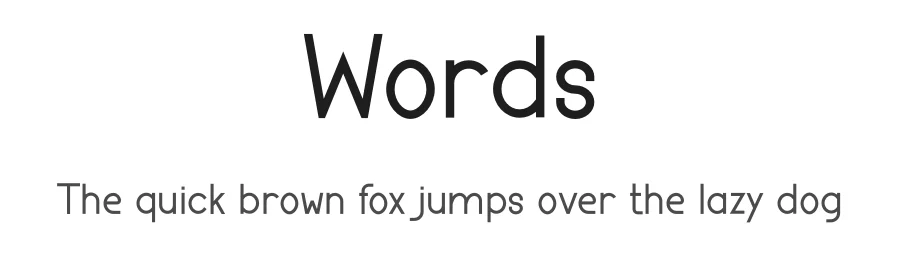 Words by Design Vector10 — Sans Serif Font