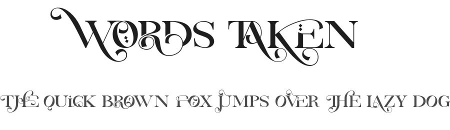 Words Taken